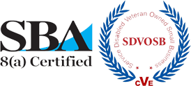 SDVOSB and 8a logos